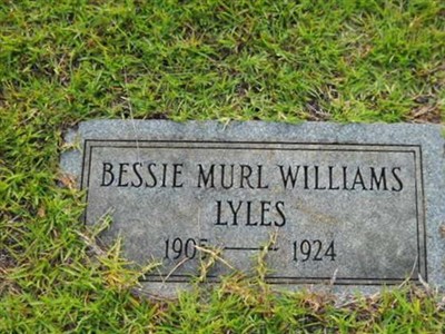 Bessie Murl Williams Lyles on Sysoon