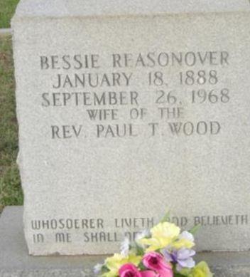 Bessie Reasonover Wood on Sysoon