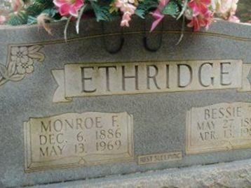 Bessie T. Ethridge on Sysoon