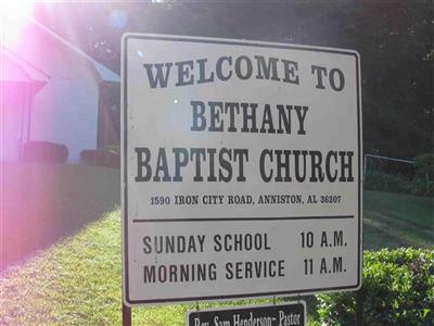 Bethany Baptist Cemetery on Sysoon