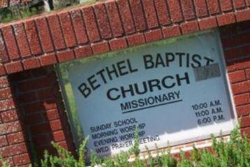 Bethel Baptist Church Cemetery on Sysoon