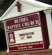 Bethel Baptist Church Cemetery on Sysoon