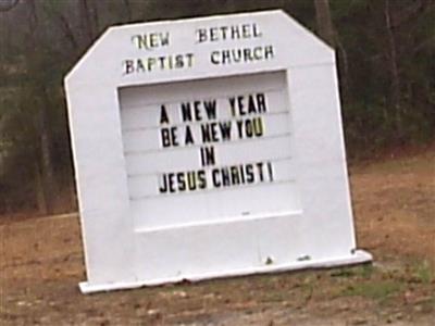 New Bethel Baptist Church Cemetery on Sysoon