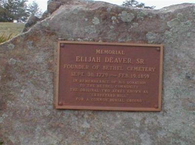 Bethel Community Cemetery on Sysoon