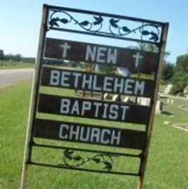 New Bethelem Baptist Church Cemetery on Sysoon