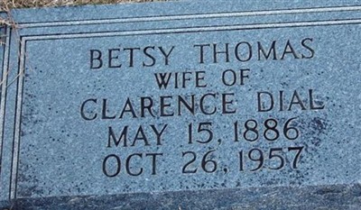 Betsy Thomas Dial on Sysoon