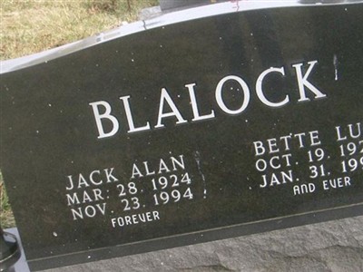 Bette Lue Blalock on Sysoon