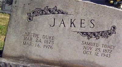 Bettie Duke Jakes on Sysoon