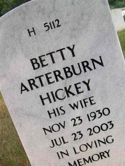 Betty Arterburn Hickey on Sysoon