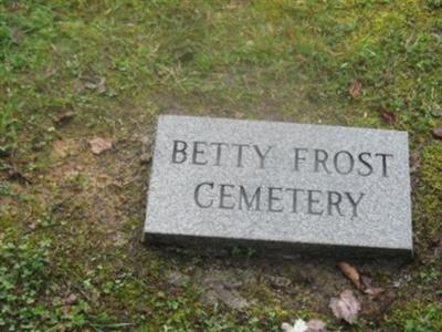 Betty Frost Cemetery on Sysoon