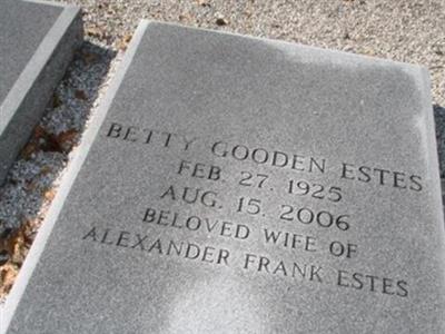 Betty Gooden Estes on Sysoon
