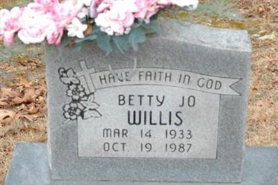 Betty Jo Willis on Sysoon