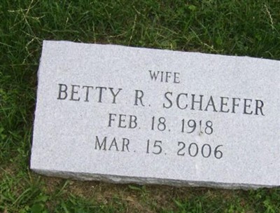 Betty R Schaefer on Sysoon