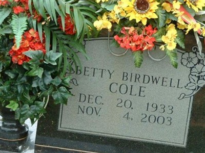 Betty Sue Birdwell Cole on Sysoon