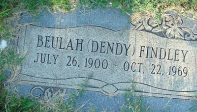Beulah A Dendy Findley on Sysoon