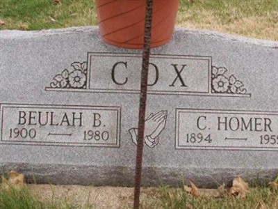 Beulah B. Cox on Sysoon