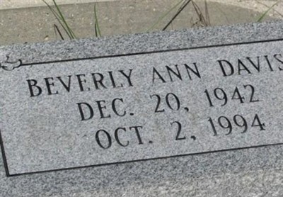 Beverly Ann Roux Davis on Sysoon