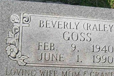 Beverly Raley Goss on Sysoon