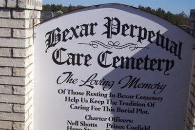 Bexar Cemetery on Sysoon