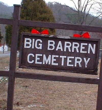 Big Barren Cemetery on Sysoon