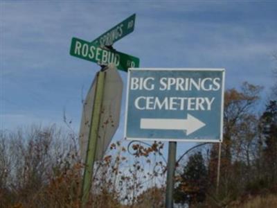 Big Springs Cemetery on Sysoon
