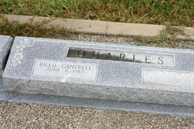 Billie Cantrell Quarles on Sysoon