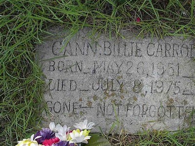 Billie Carroll Gann on Sysoon