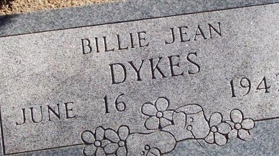 Billie Jean Dykes on Sysoon