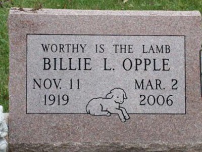 Billie L. Opple on Sysoon