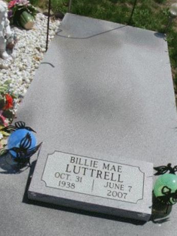 Billie Mae Devore Luttrell on Sysoon