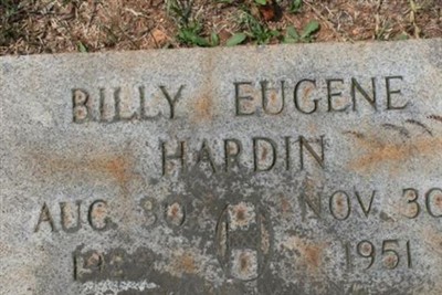 Billy Eugene Hardin on Sysoon