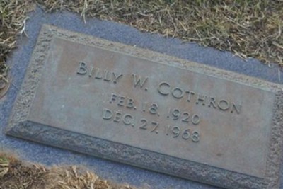 Billy Wilson Cothron on Sysoon