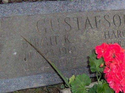 Birgit Helga Augusta Kallander Gustafson on Sysoon