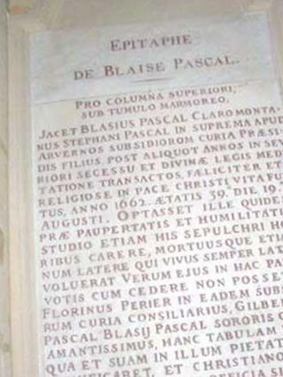 Blaise Pascal on Sysoon