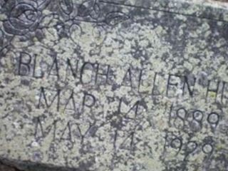 Blanche Allen Hurt on Sysoon