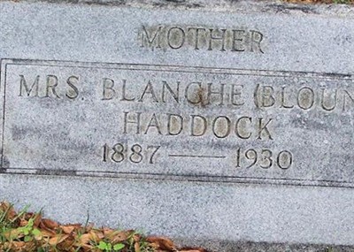 Blanche Blount Haddock on Sysoon