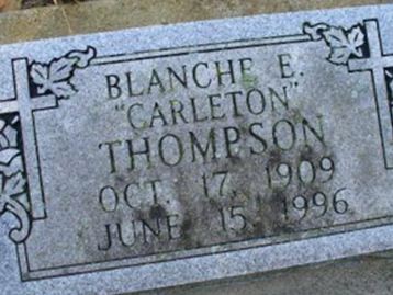 Blanche E. Carleton Thompson on Sysoon
