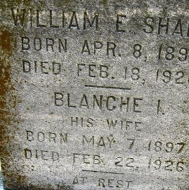 Blanche I Shank on Sysoon
