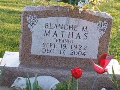 Blanche M Markle Mathas on Sysoon