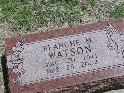 Blanche M Watson on Sysoon