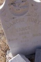 Blanche Ruby "infant" Vance on Sysoon