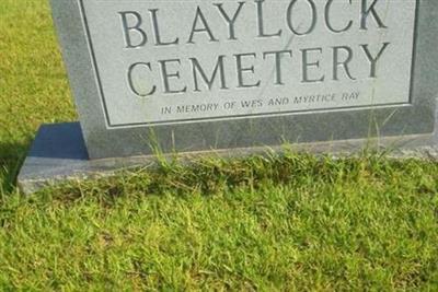 Blaylock Cemetery on Sysoon