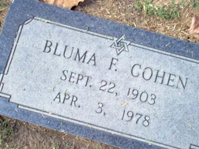 Bluma Florence Cohen on Sysoon