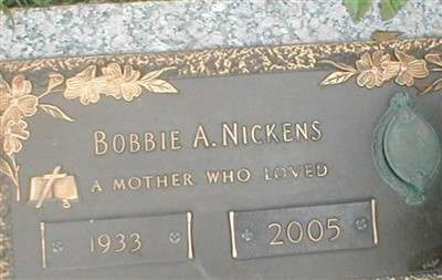 Bobbie A. Nickens on Sysoon