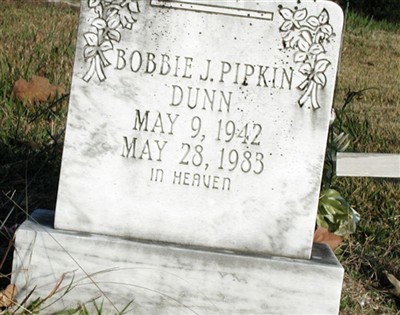Bobbie J. Pipkin Dunn on Sysoon