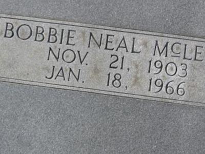 Bobbie Neal McLeod on Sysoon