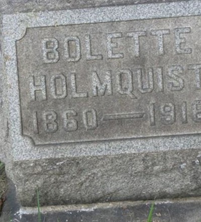 Bolette Holmquist on Sysoon