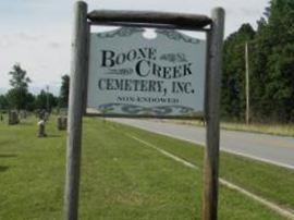 Boone Creek Cemetery on Sysoon