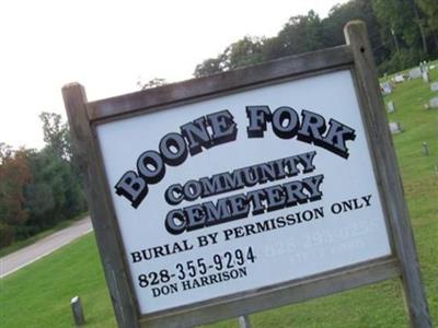 Boone Fork Community Cemetery on Sysoon