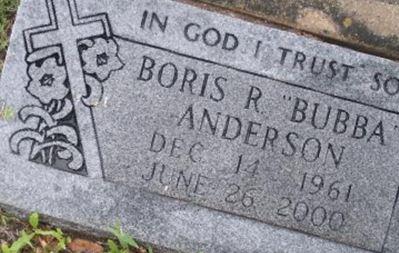 Boris R. "Bubba" Anderson on Sysoon